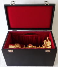 Antique solid silver gilt French Baroque Chalice